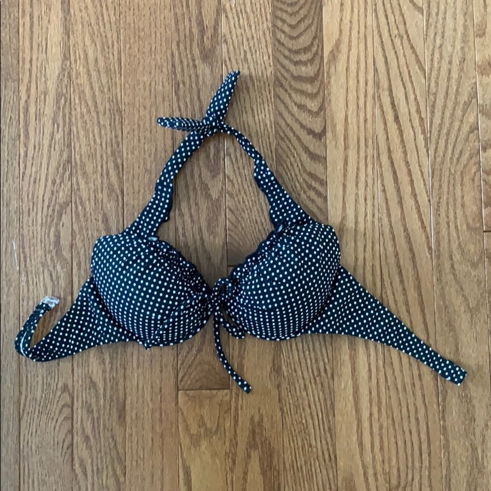 Polka dot bathing suit top
